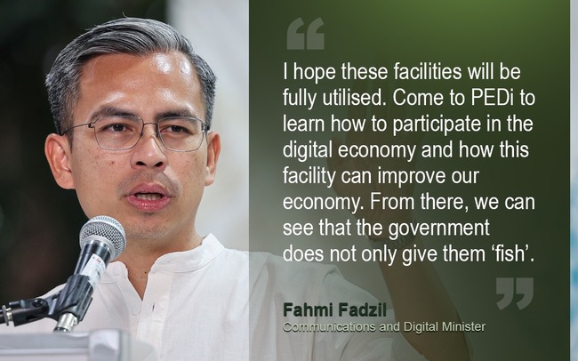 GET INVOLVED IN DIGITAL ECONOMY TO END POVERTY, FAHMI FADZIL TELLS PEOPLE