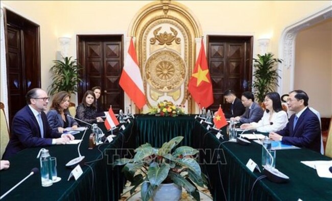 Austrian FM upbeat about trade ties with Vietnam