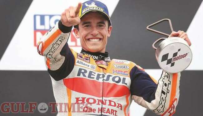 Marquez takes risks in the German rain to end drought