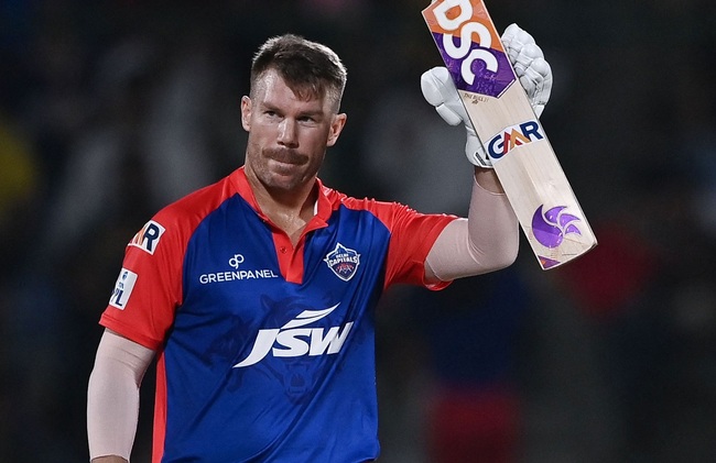 Delhi finally on the board after Warner's fourth fifty
