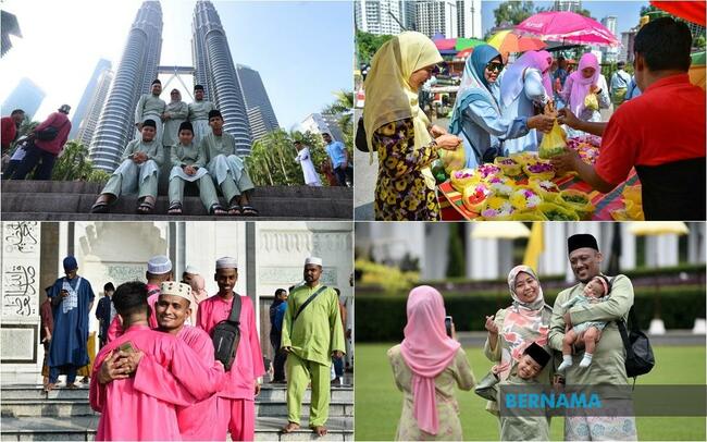 MALAYSIANS MARK EID AL-FITR AS ECONOMY RECOVERS