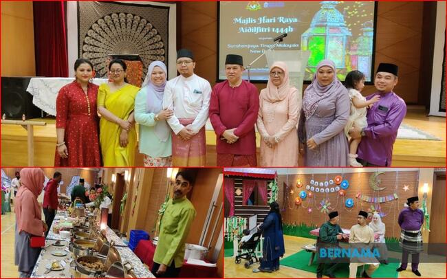 250 PEOPLE ATTEND AIDILFITRI CELEBRATION AT MALAYSIA HIGH COMMISSION IN INDIA