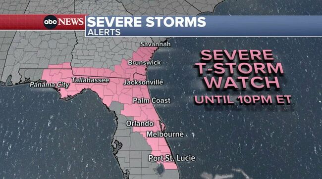 'Extremely dangerous' tornado confirmed in Florida amid severe weather threat
