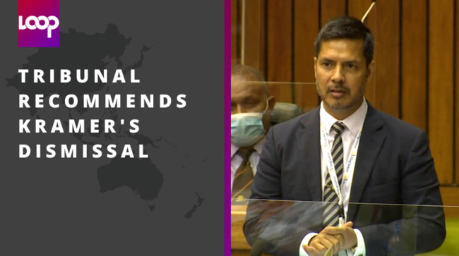 Tribunal recommends Kramer's dismissal