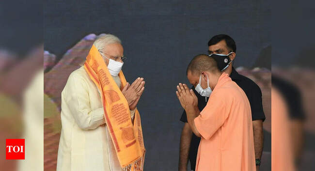PM Narendra Modi lauds Yogi Adityanath for managing Covid, overall development of Uttar Pradesh