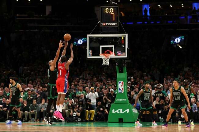 NBA: James Harden scores 45 as 76ers shock Celtics in Game 1