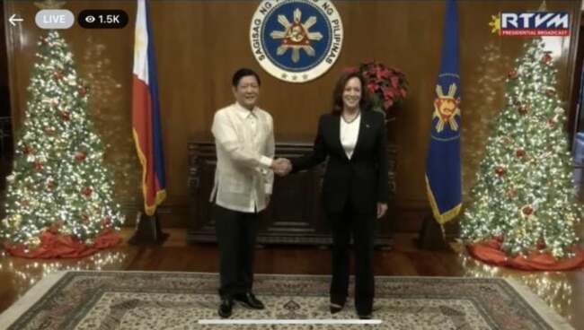 Bongbong Marcos, First Lady meet US VP Harris, Second Gentleman