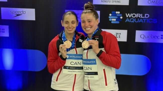 Canada's Mia Vallée, Pamela Ware capture bronze in 3m synchro at Diving World Cup in Montreal