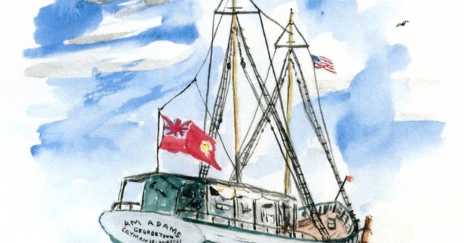 Cayman Turtle Schooner By Bob Kranich