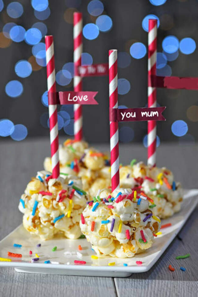 Pop-a-ri-fic popcorn for mum