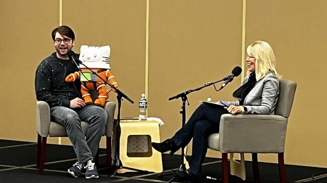 Drew Brockington takes fans into 'meowter' space at Talking Volumes