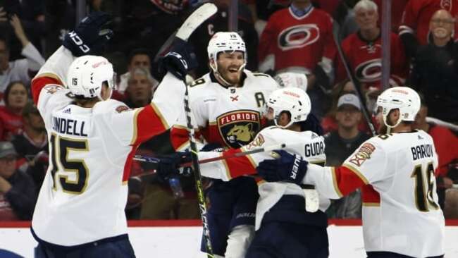 Tkachuk ends 6th-longest game in NHL history, Panthers beat Hurricanes in 4th OT