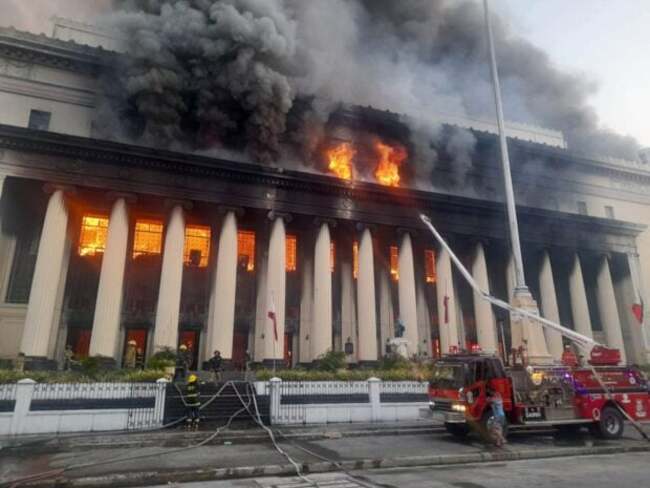 Lawmakers seeks probe into Manila Central Post Office fire