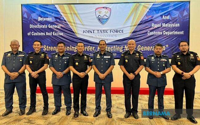 MALAYSIAN, INDONESIAN CUSTOMS LAUNCH 'JOINT TASK FORCE ON NARCOTICS 2023' OPERATION