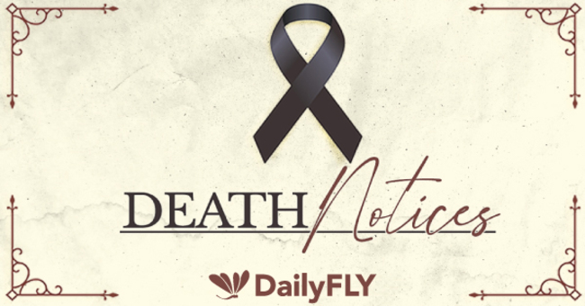 Death Notices for Friday, May 26