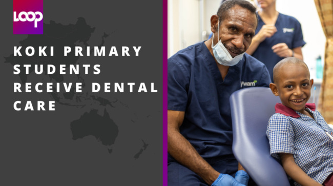 Koki Primary students receive dental care