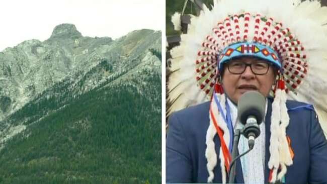 Rocky Mountain peak officially given traditional Stoney Nakoda name, erasing racist label