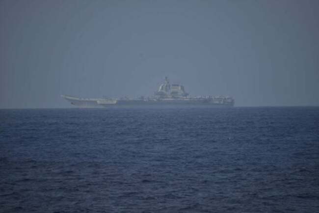 Taiwan reports Chinese aircraft carrier sailed through strait