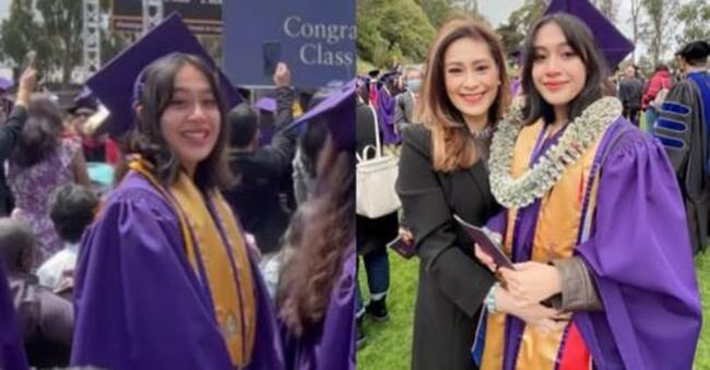 Sheryl Cruz attends daughter's graduation, honors convocation in California