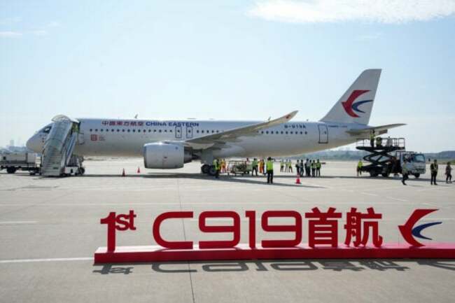 China's first homegrown passenger jet makes maiden commercial flight