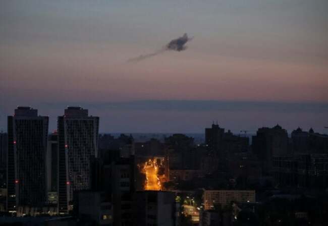 Russia unleashes largest drone attack on Ukrainian capital, crowds mark Kyiv Day