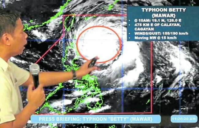Typhoon Betty affects more than 11,000 persons – NDRRMC