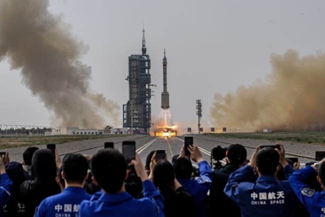 China Sends First Crew Into Orbit Since Space Station's Completion