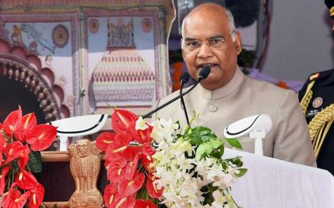President visits Ayodhya temple construction site, offers prayers to Ram Lalla