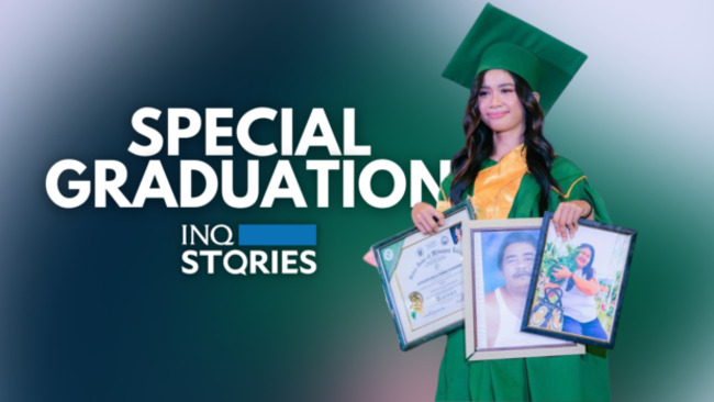 WATCH: Student brings parents' picture frames on graduation day