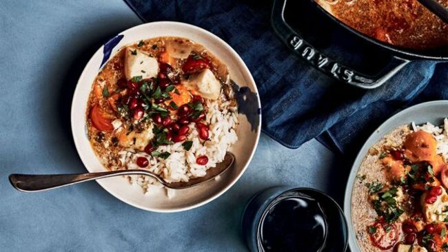 Bougna: fish stew with sweet potatoes