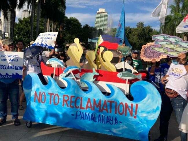 Zambales fishers join World Environment Day event to protest reclamation projects