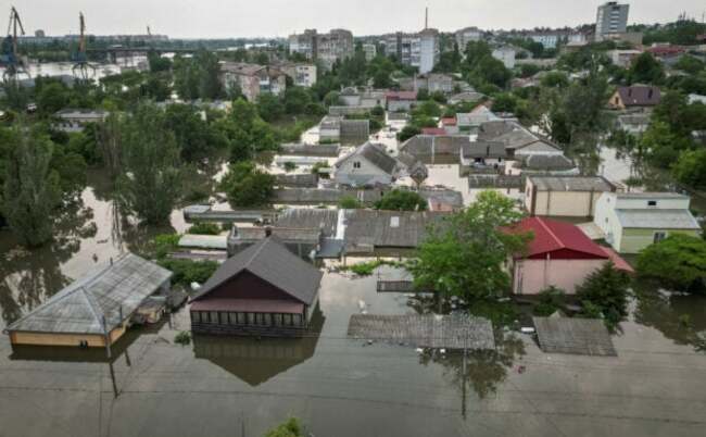 About 600 sq km of Ukraine's Kherson region under water after dam destroyed–governor
