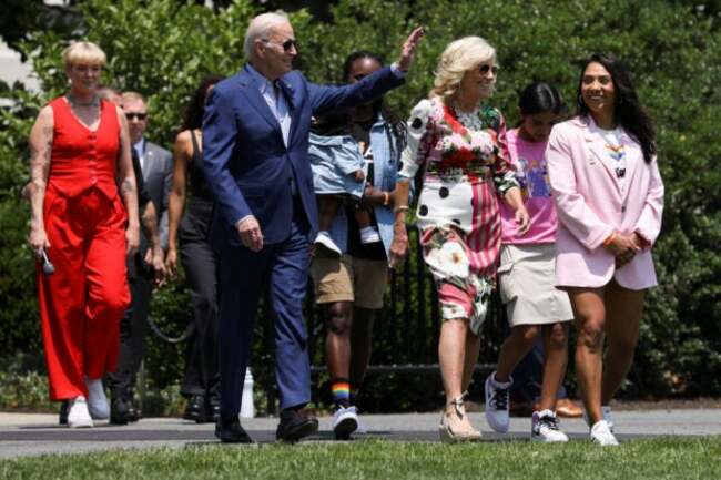 Bidens offer ‘joy' at White House Pride event as LGBTQ attacks mount