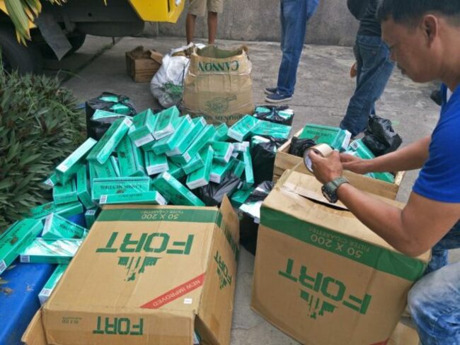 4 men nabbed, smuggled cigarettes worth nearly P3 million seized in Zamboanga del Sur
