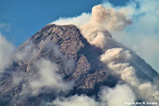1 volcanic earthquake, 177 rockfall events recorded in Mayon Volcano–Phivolcs