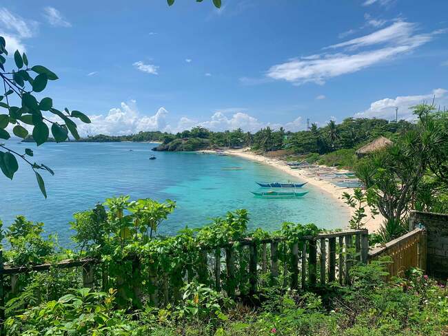 An island known by two names: Malapascua to tourists, Logon to locals