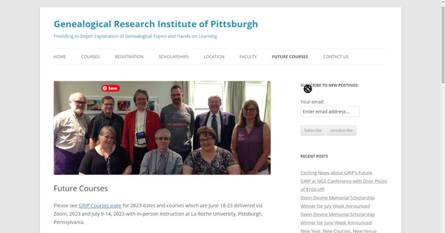 Free Genealogy Presentations From GRIP in June (on Zoom) and July (In-person)
