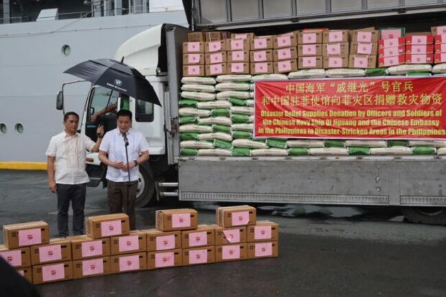 LOOK: DSWD receives first batch of Chinese food aid