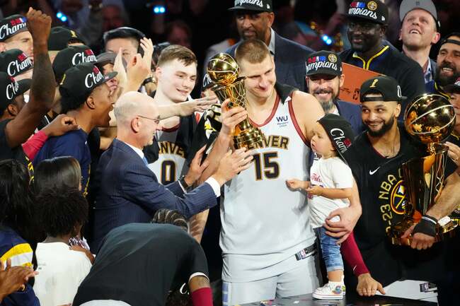 NBA: Nikola Jokic misplaces Finals MVP trophy after Nuggets' championship clincher