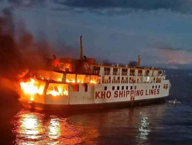 ‘Very thankful': Dad reunites with family after passenger ship catches fire