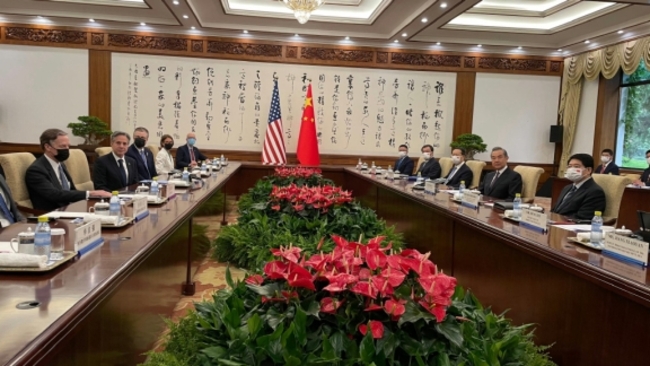 Senior Chinese official meets with U.S. secretary of state