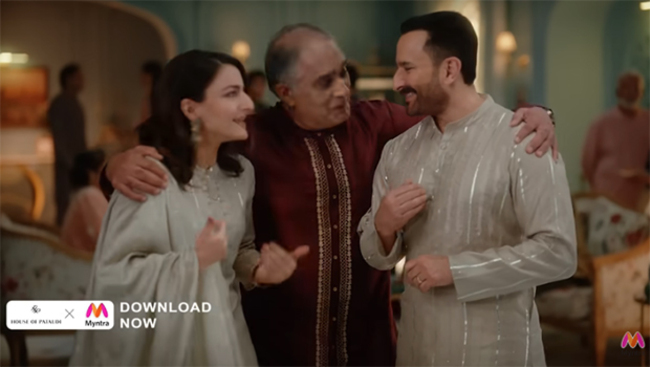 TVA Productions films Myntra's new ad for ‘House of Pataudi' brand