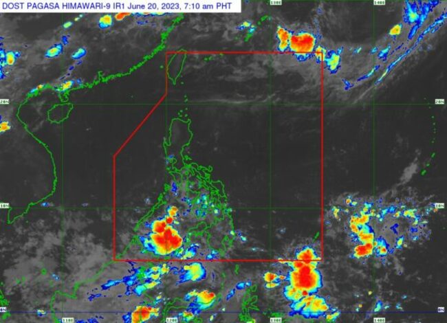 Fair weather with possibility of rain showers across PH in next 3 days