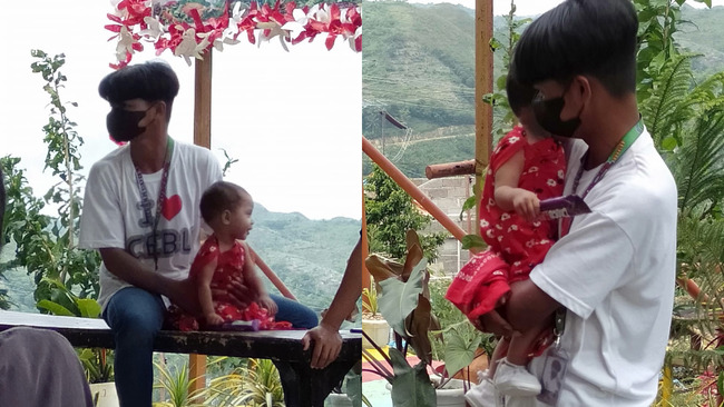 A true big brother: Student in Cebu watches over little sister while attending school activity