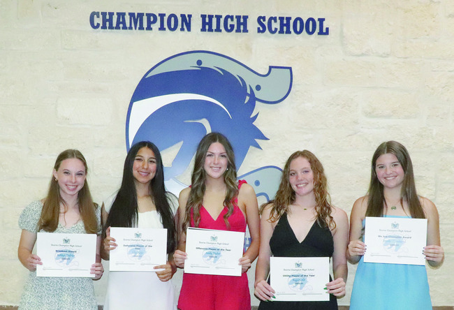 Champion Girls Soccer Awards Ceremony