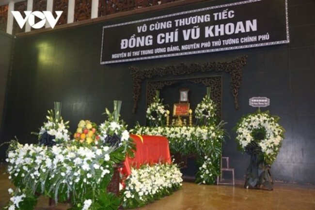 State-level funeral held for former Deputy PM Vu Khoan