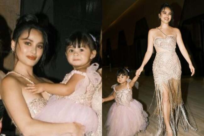 ‘Proudest moment': Elisse Joson walks the runway of bridal fashion show with daughter Felize