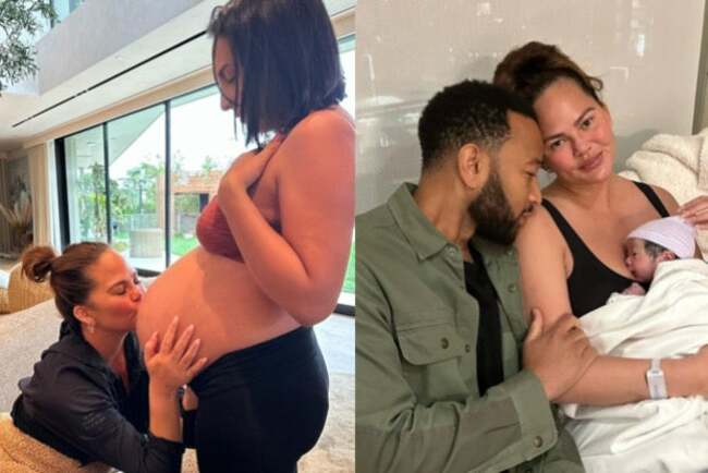 Chrissy Teigen welcomes 4th child via surrogacy, months after giving birth to baby No. 3