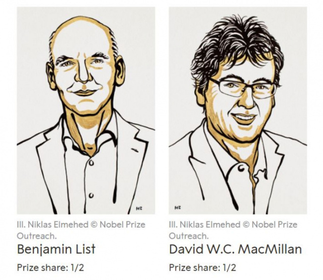 A German and an American share the Nobel Prize in Chemistry