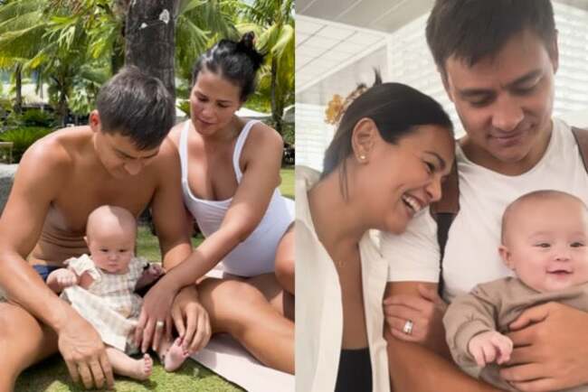 WATCH: Iza Calzado, husband mark first family trip with daughter Deia
